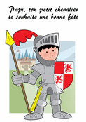 Mon petit chevalier pour Papi ch&eacute;ri